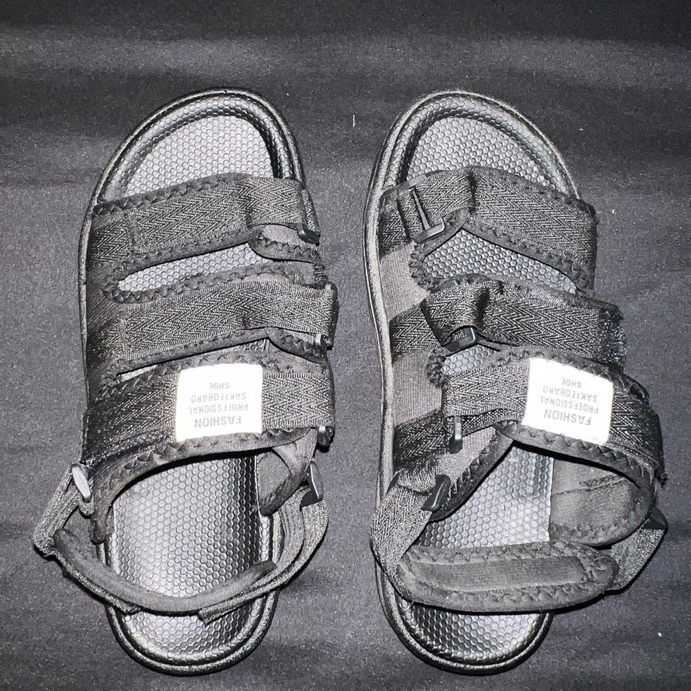 Black Strappy Sandals